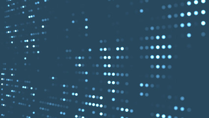 Blue and white bokeh on a blue background