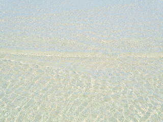 The view of the beach, sand and sea that gives refreshing feeling, summer environment nature during the holiday. Beautiful coastline with sea waves. happy moment. Travel Asia the gulf of Thailand 