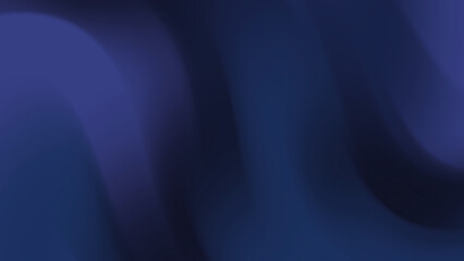Dark Blue Gradient Abstract Background with Smooth Flowing Wave Light
