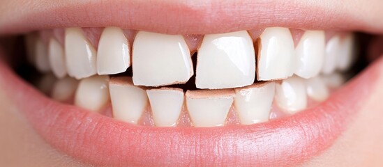 Close-up of a smile showing slightly chipped teeth.