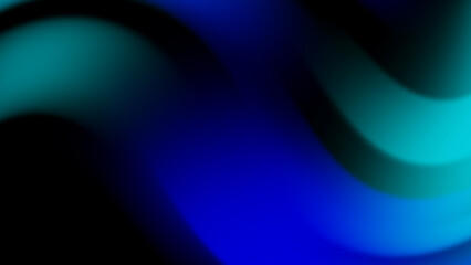 Electric Blue and Green Smooth Gradient Wave Background for Futuristic Designs
