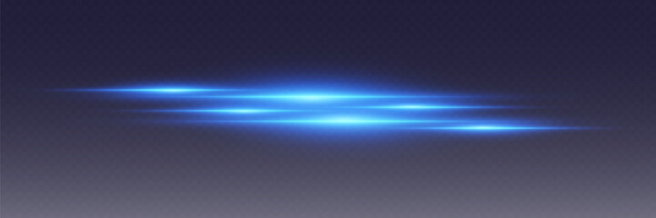 Neon glowing blue laser beams, horizontal lines effect.