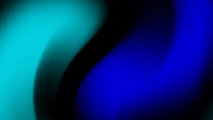 Abstract Smooth Gradient Background with Blue and green Light Waves