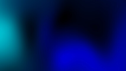 Smooth Gradient Blue and Green Abstract Blurred Background with Dark Shadows