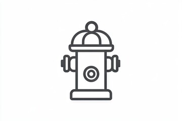 Simple line art depiction of a fire hydrant.