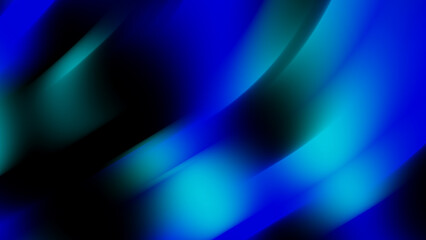 Fototapeta premium Abstract Blue and Green Gradient Wave Light Background for Futuristic Design