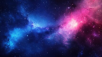 Obraz premium Vibrant cosmic background with swirling blue and pink colors, depicting the beauty of the universe in rich detail.