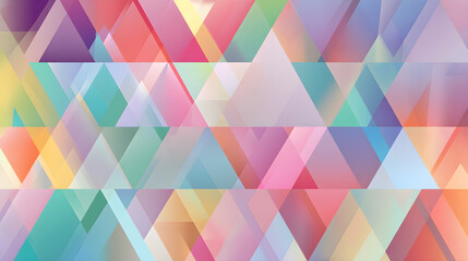 Background texture of colorful pastel triangles in abstract formation