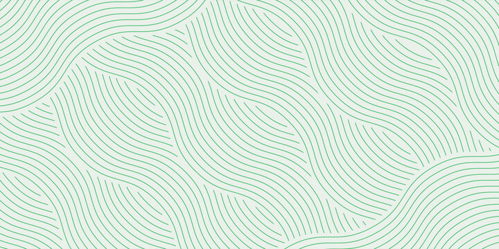 farm green banner, organic abstract background with fields. wavy green lines, natural organic products. ecology background. striped farmer green Pattern