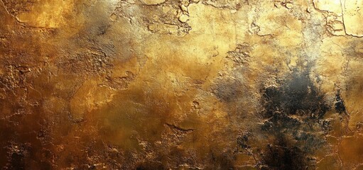Golden Textured Wall: Abstract Art Background