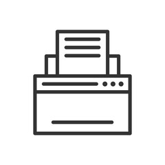 Outline Printer Icon