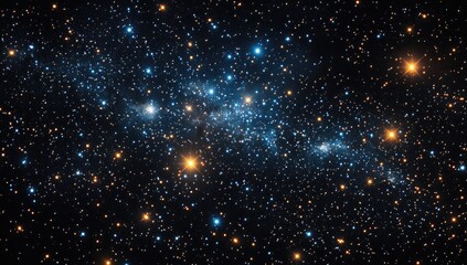 Obraz premium Cosmic expanse of stars and nebulae in space.