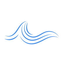 Blue Ocean Wave Illustration