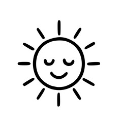 Smiling Sun Doodle