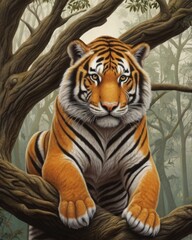 Obraz premium tiger in the zoo