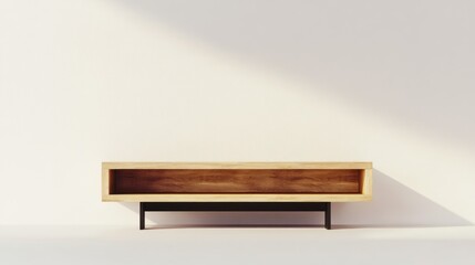 Modern wooden entertainment center