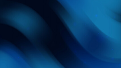 Dark Blue Abstract Motion Flow Background with Soft Light Accents