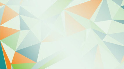 Abstract colorful geometric vector design featuring bright triangle pattern with mosaic texture.