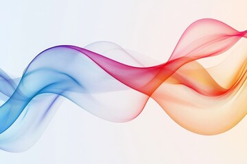 Fototapeta premium Abstract colorful flowing waves design.