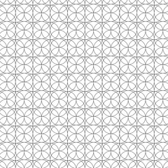 Abstract Geometric Seamless Pattern with Interlocking Circles