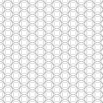 Abstract Geometric Seamless Pattern with Interlocking Circles