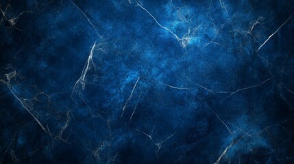 Abstract deep blue texture with white line patterns evokes a sense of depth