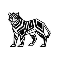 Jungle tiger vector illustration