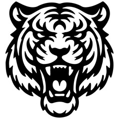 Tiger Roar Illustration.