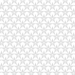 Abstract Seamless Pattern with Interlocking Star Shapes