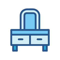 Dressing Table Icon Design