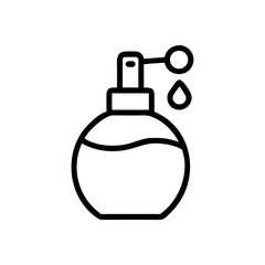 Perfume Bottle with Cap Icon Design