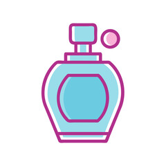 Perfume Bottle with Cap Icon Design