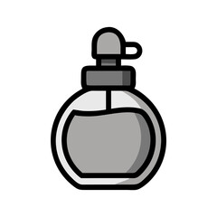 Perfume Bottle with Cap Icon Design