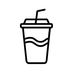 Nonalcoholic Drink Glass Icon Design