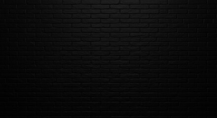 Fototapeta premium Ominous dark brick wall texture background