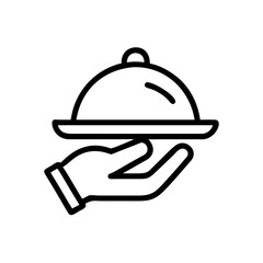 Serving Meal on Plate Icon Design