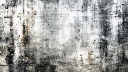 Fototapeta premium Weathered concrete wall with subtle gray variations and organic stains, perfect for minimalist industrial designs, urban themes, and textured backgrounds. High-quality, raw, and artistic.