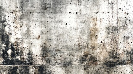 Obraz premium Weathered concrete wall with subtle gray variations and organic stains, perfect for minimalist industrial designs, urban themes, and textured backgrounds. High-quality, raw, and artistic.