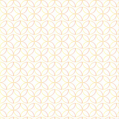 Abstract Geometric Seamless Pattern with Orange and Yellow Circles