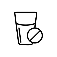 Empty Fasting Glass Icon Design