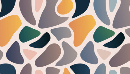 26. Fun Fluid Shapes Colorful Pattern