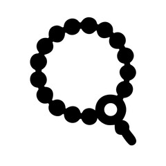 Islamic Prayer Beads Icon Design