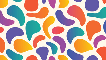 45. Dynamic Watercolor Shapes Abstract Design