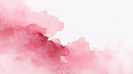 Obraz premium Subtle Pink Watercolor Wash with Organic Edges and Fading Effect