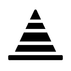 Fototapeta premium Pyramid with Steps Icon Design