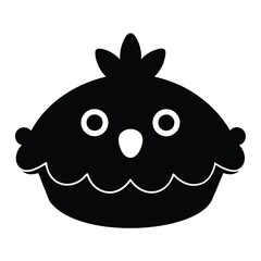 funny cartoon food icon vector