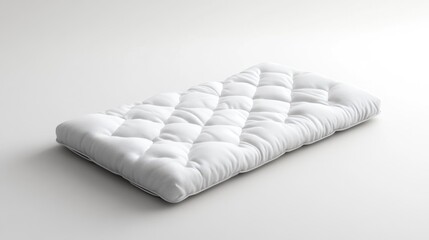 White quilted mattress topper