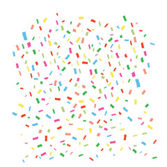 Colorful Confetti Sprinkles Isolated on White Background