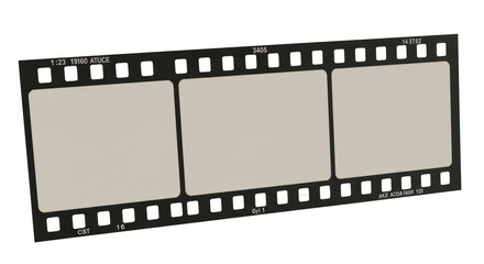Obraz premium Isolated Film Strip with Blank Frames for Editing