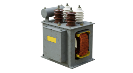 Isolated Industrial Electrical Transformer Unit with Insulators